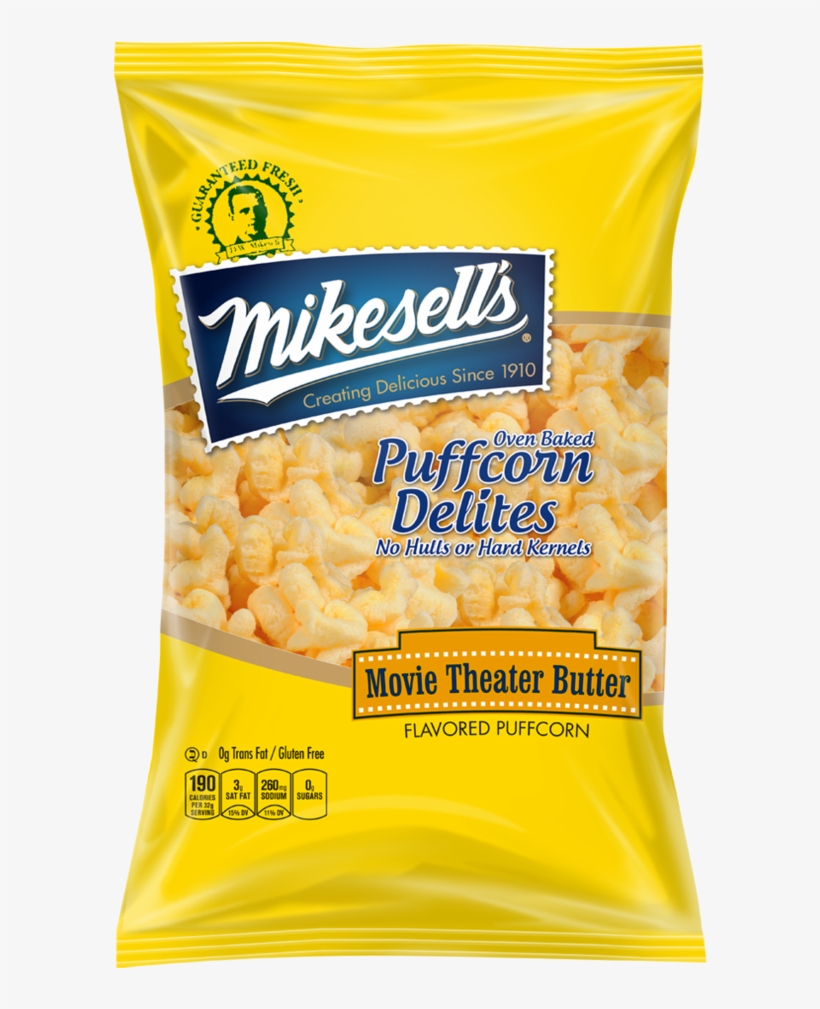 Movie Theater Butter Puffcorn Delites - Mikesell's Movie Theater Butter Oven Baked Puffcorn, transparent png #2434872