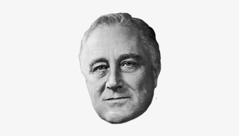Roosevelt Face - Franklin D Roosevelt Head, transparent png #2435471