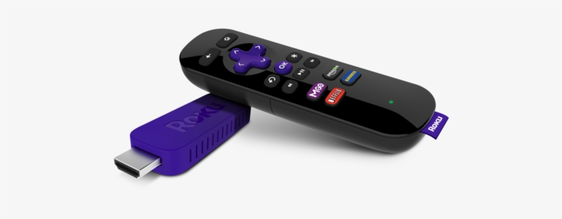 These Tiny Devices Plug Right Into Your Tv And Allow - Roku Streaming Stick - 1080p - Wi-fi - Purple, transparent png #2435643