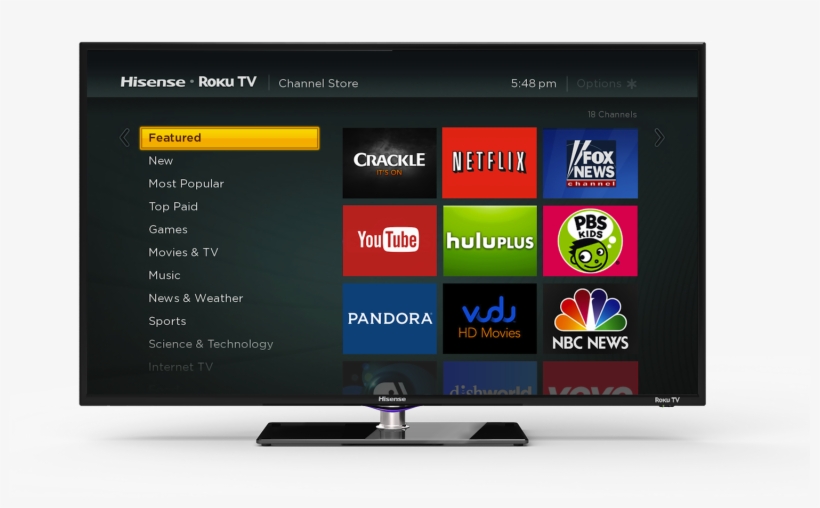 Furthermore, The Roku Tv Can Be Controlled Via Mobile - N App Store Hisense Smart Tv, transparent png #2435759