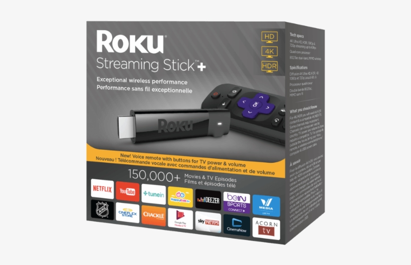 The Channels Download Pretty Quickly - Roku Streaming Stick+ 4k-new, transparent png #2435862