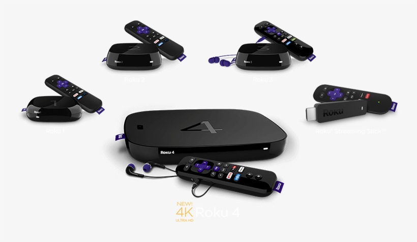 Left Img Features - Roku 4230r Streaming Media Player With Voice Search, transparent png #2435892