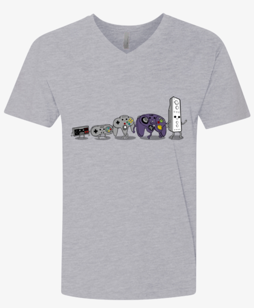 Evolution Controller Nes Men's Premium V-neck - Shirt, transparent png #2436210