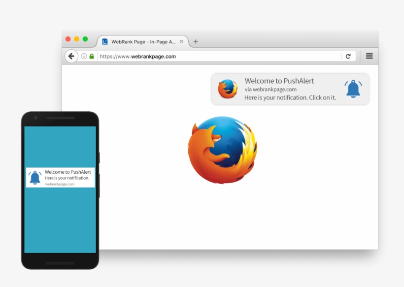 Push Notification On Firefox Browser - Firefox Notifications, transparent png #2436213