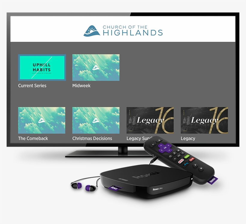 Highlands Roku Tv App - Roku Ultra Streaming Player, transparent png #2436231