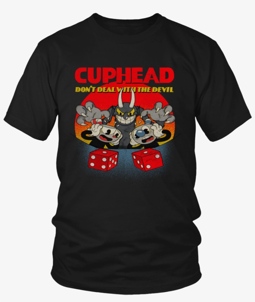 Cuphead And Mugman Devil's Dice Video Game Don't Deal - Cuphead Don T Deal With The Devil Shirt, transparent png #2436597