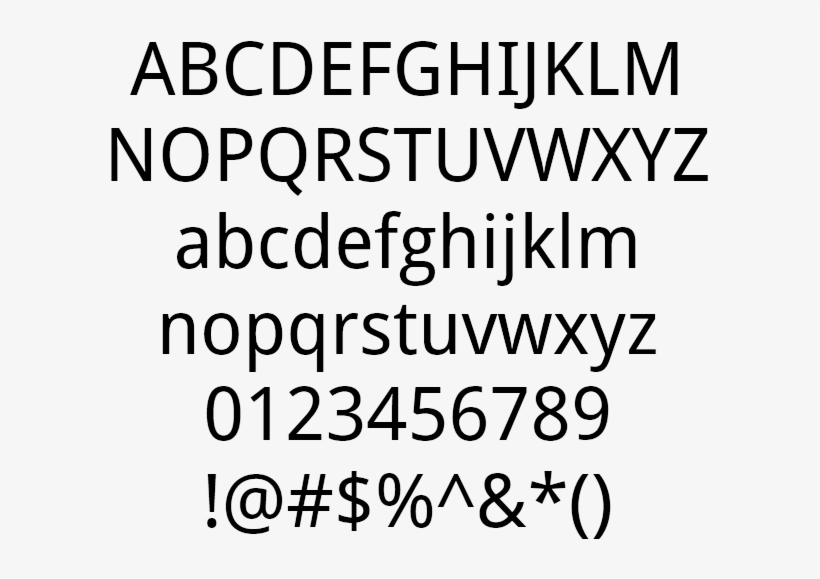Sans Serif Droid Sans Example - Mies Van Der Rohe Tipografia, transparent png #2437044