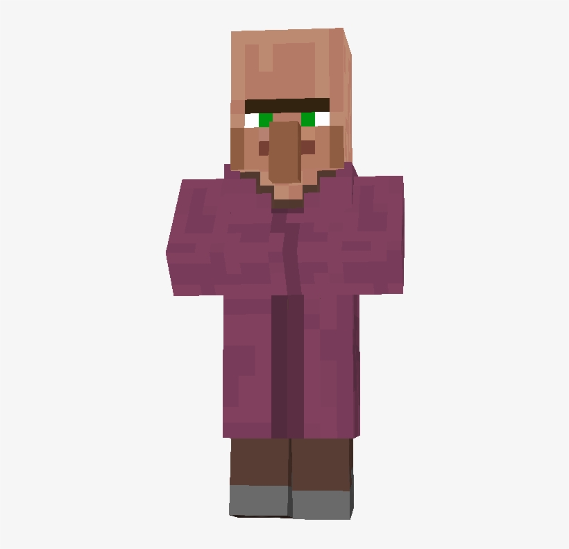 Villager - Http - //i - Imgur - Com/kwndc - Papercraft Minecraft Villager Priest, transparent png #2437281