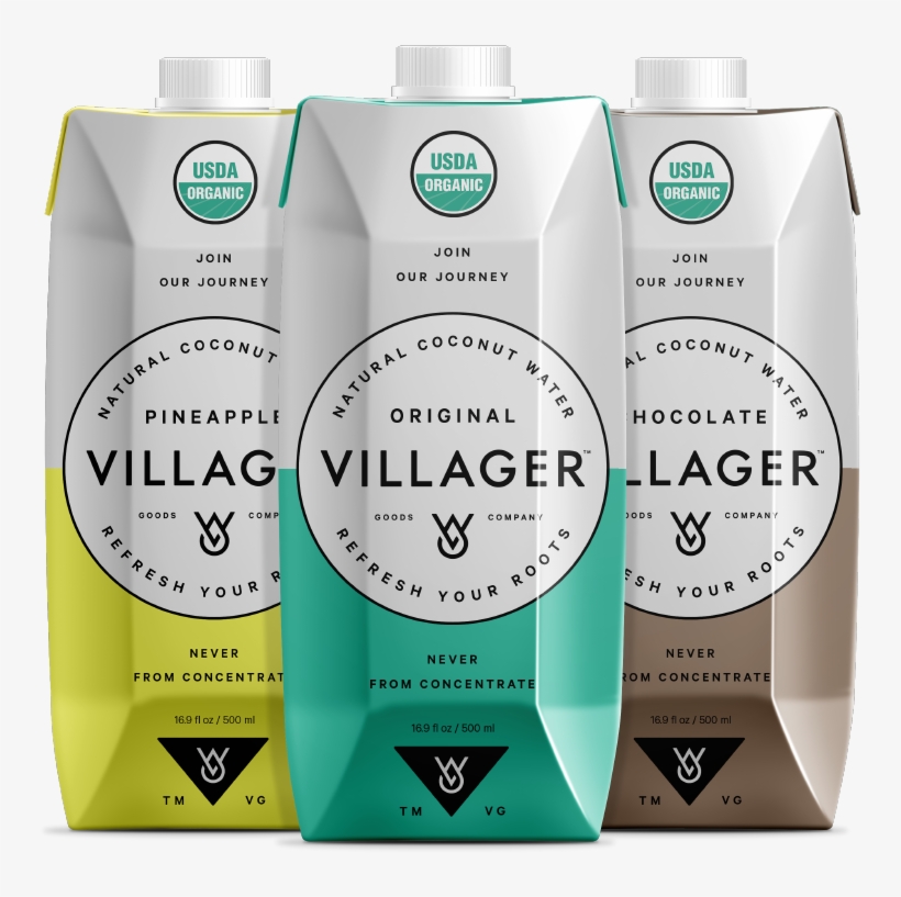 Villager Goods Is Proud To Announce The Launch Of Their - Original Villager Coconut Water, transparent png #2437343