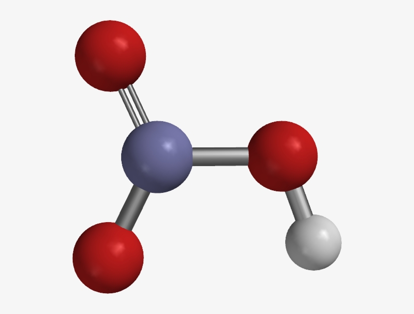 Illustrated Glossary Of Organic Chemistry - Nitric Acid Molecular Structure, transparent png #2437346