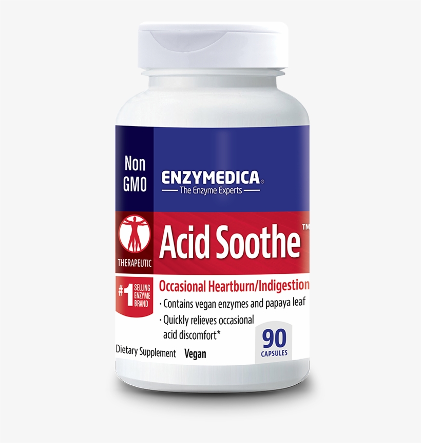 Acid Soothe™ - Enzymedica Allerase 60 Caps, transparent png #2437997