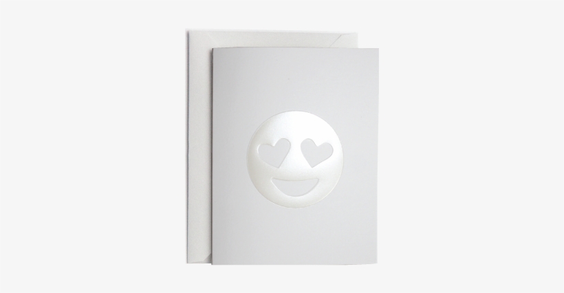 Heart Eye Emoji Greeting Card - Smiley, transparent png #2438562