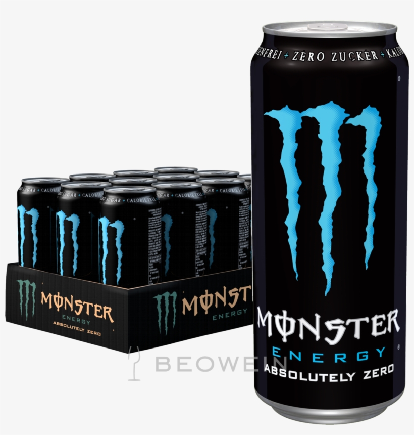 Monster Energy Absolutely Zero 12x0,5 L - Monster Energy Zero, transparent png #2438599