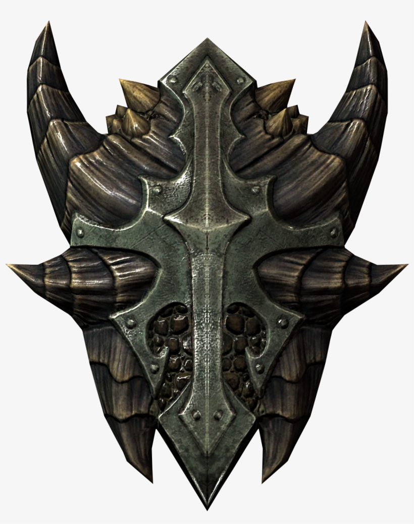 The Elder Scrolls V - Skyrim Dragonscale Shield, transparent png #2438853