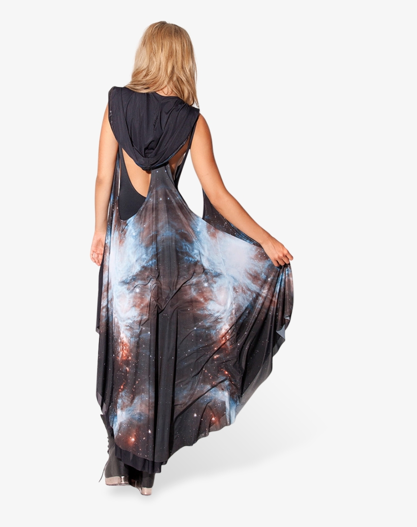 Galaxy Black Hooded Cape - Tote Bag, transparent png #2438873