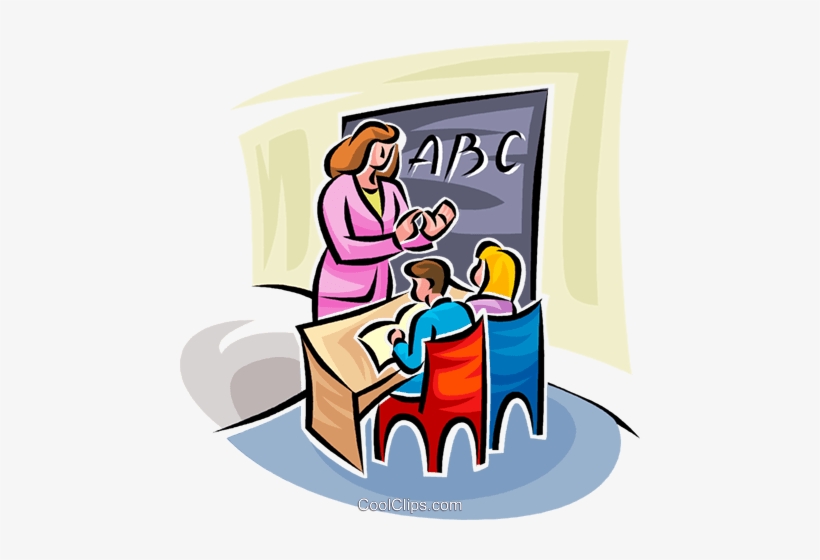 Teacher Teaching Sign Language Royalty Free Vector - Teacher Teaching, transparent png #2439026