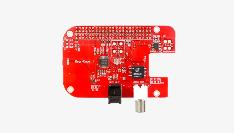 The Justboom Bb Black Digital Audio Output Cape Is - Electronic Component, transparent png #2439432