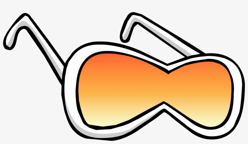 Sunset Diva Glasses - Club Penguin White Diva Glasses, transparent png #2439733