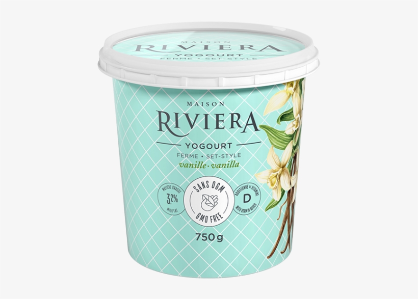 Maison Riviera Vanilla Non Gmo Set Style Yogourt 750 - Yogurt, transparent png #2440156