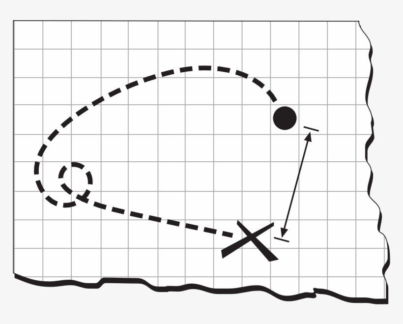 Treasure Map Clipart Black And White Clipart Treasure - Black And White Pirate Map Clipart, transparent png #2440374
