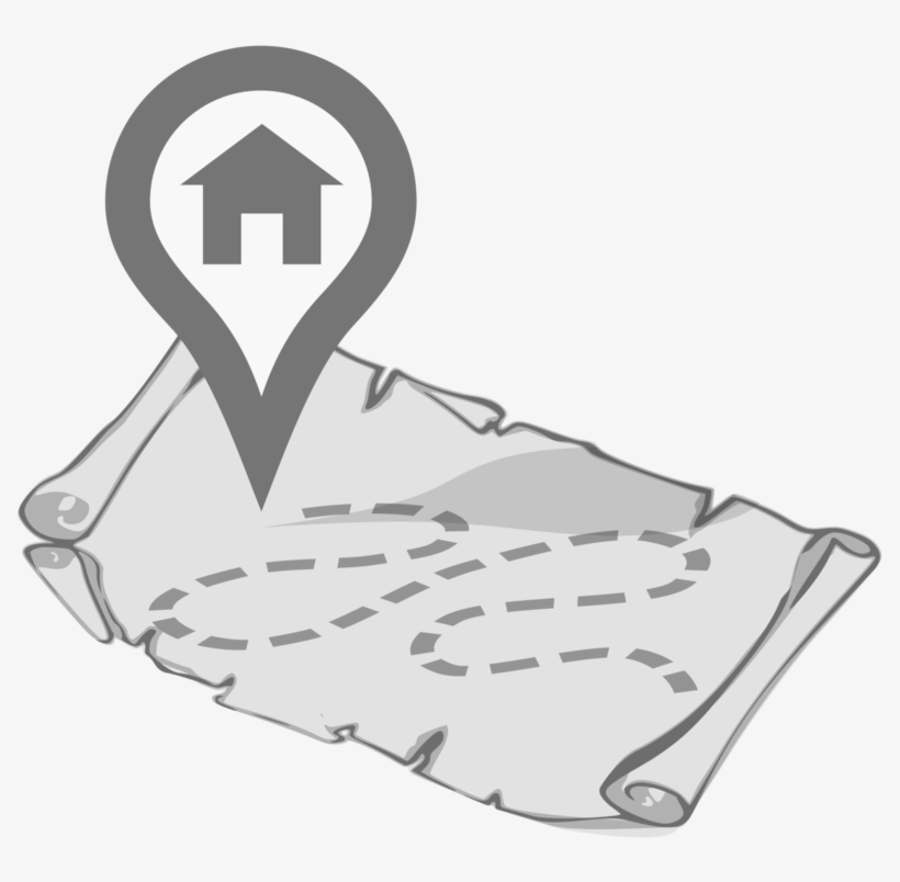 Treasure Map Computer Icons Home Care Service - Clip Art, transparent png #2440819