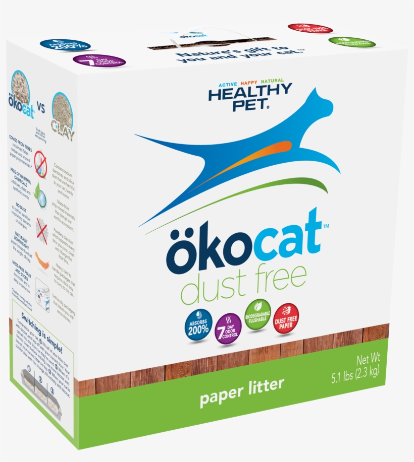Product Image For Upc Code - Healthy Pet Okocat Soft Step Natural Wood Clumping, transparent png #2441084
