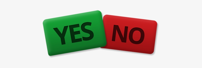 Yes No Buttons Png - Yes No Icon Png, transparent png #2441135