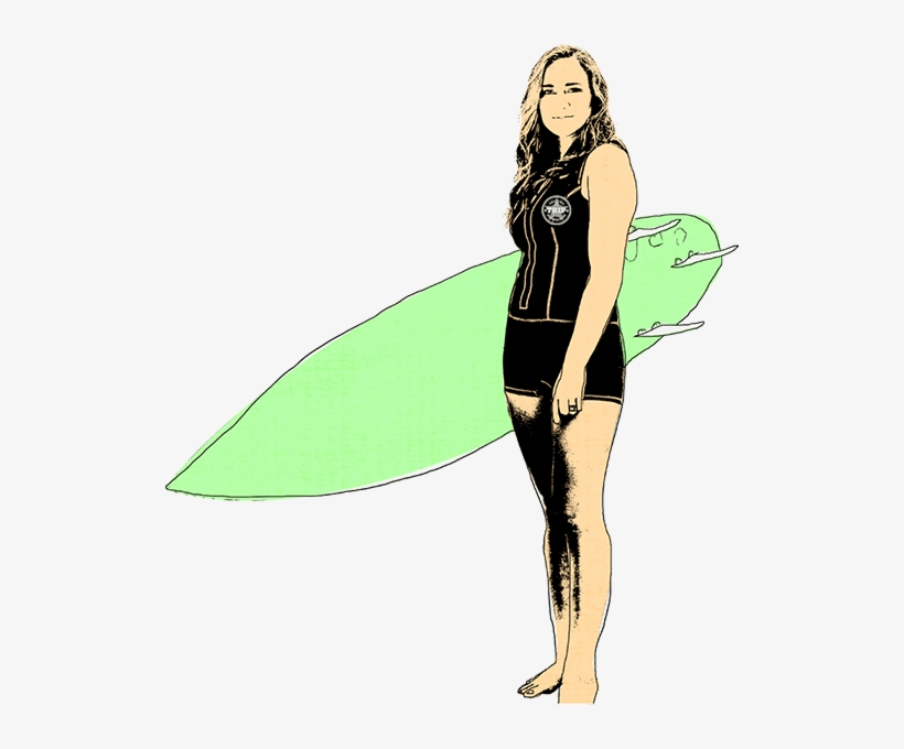 Girl Surfing Png Pic - Surfer Girl Png, transparent png #2441160