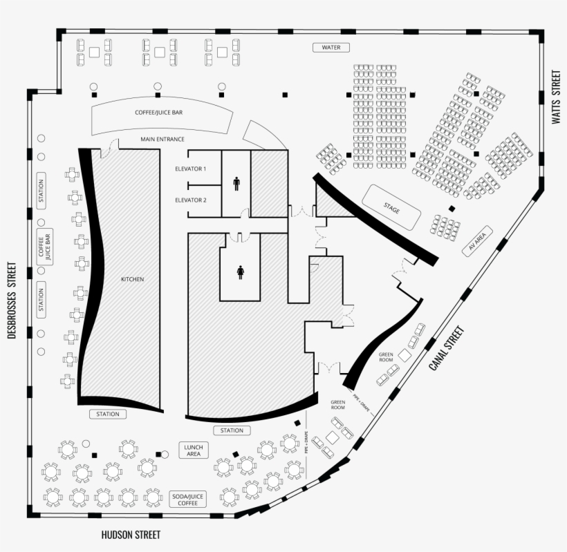 360 Floorplan Theater - Floor Plan, transparent png #2441326