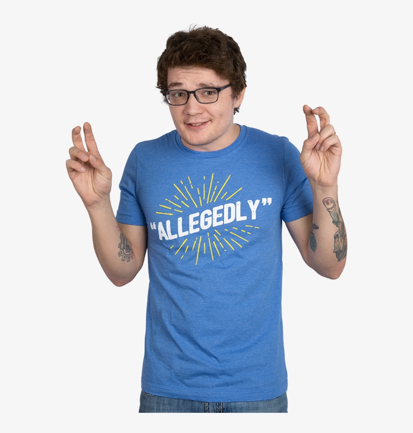 We Have New Shirts But Most Importantly New Pngs Of - Rooster Teeth Allegedly Shirt, transparent png #2441430
