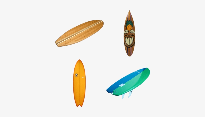 Totally Bamboo (green) Tropical Surfboard Cutting Board, transparent png #2441574