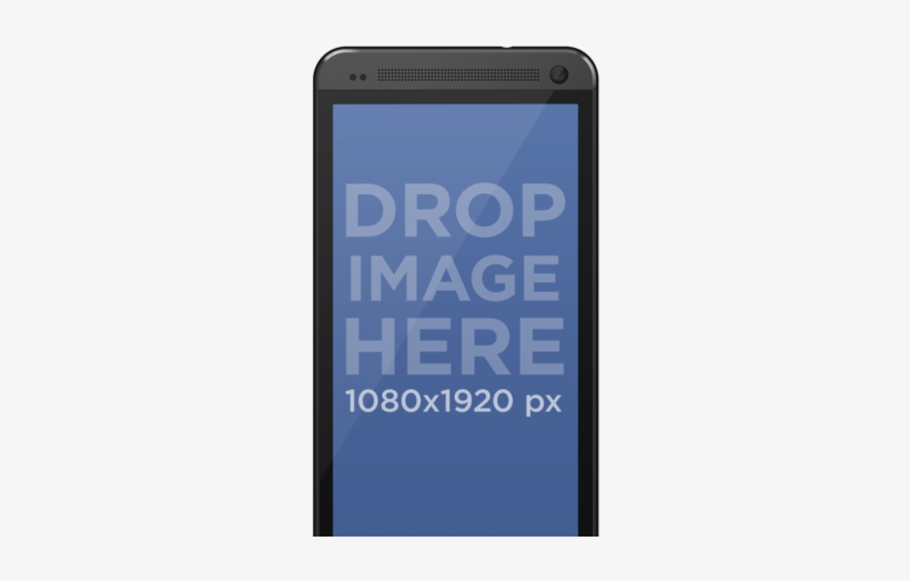 Android Png Mockup Of Black Htc One M8 Smartphone With - Android Phone Tablet Mockup, transparent png #2442437