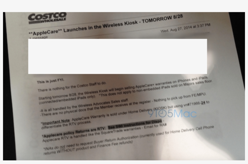 Costco To Begin Selling Applecare For Iphone And Ipad - Costco, transparent png #2442507