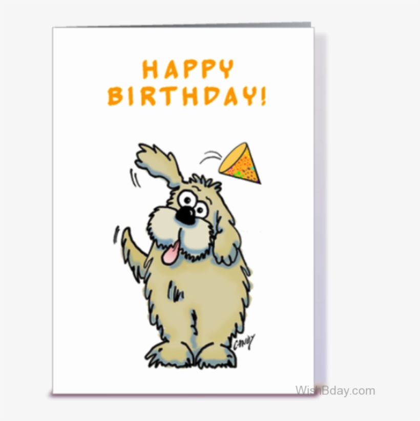 Birthday Wishes With Dog - Happy Birthday With A Dog Cartoon, transparent png #2443139