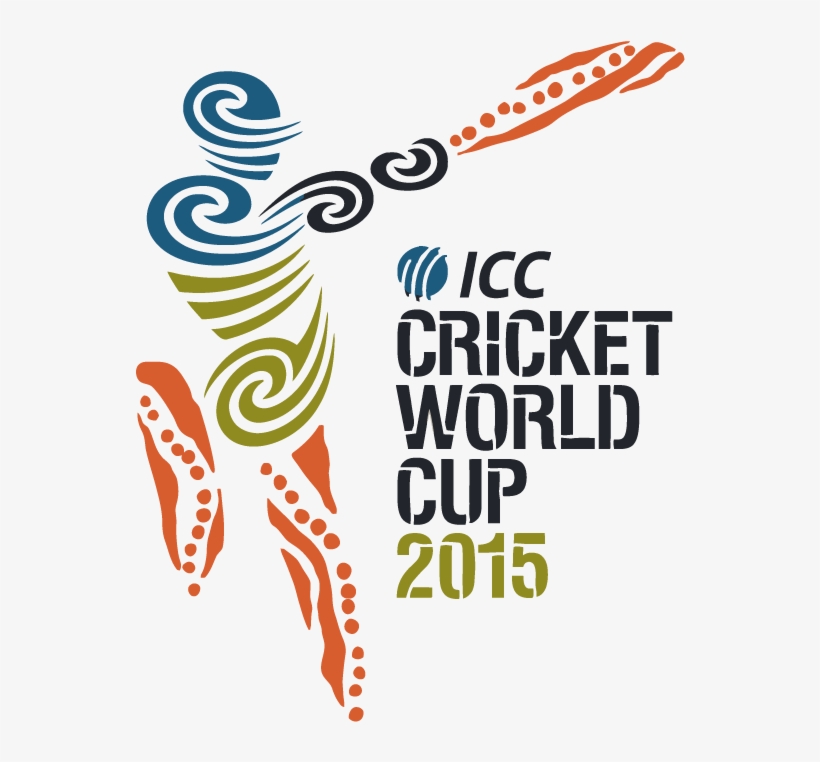 2015 Cricket World Cup Logo Vector - Fifa World Cup Vs Cricket World Cup, transparent png #2443350