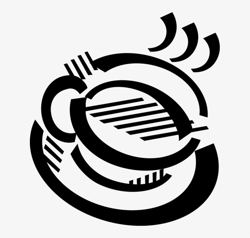 Vector Illustration Of Teacup Cup Contains Hot Beverage - Emblem, transparent png #2443381