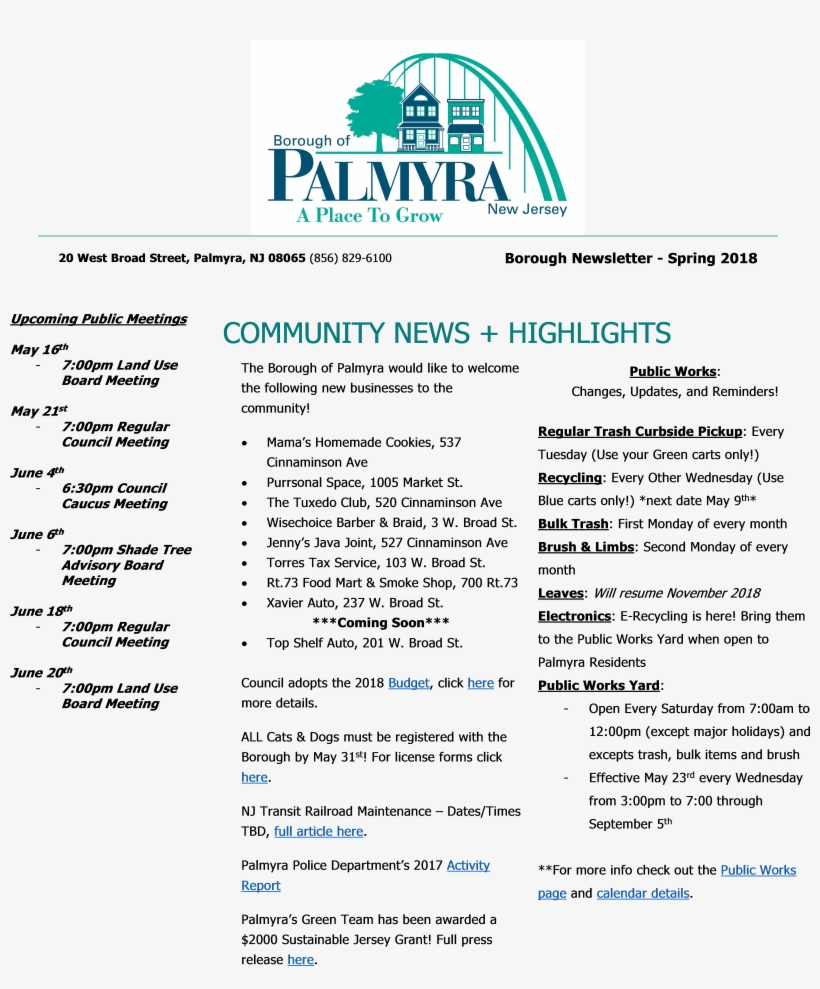 Newsletter 2018 Spring 05 10 2018 1 - Document, transparent png #2443474