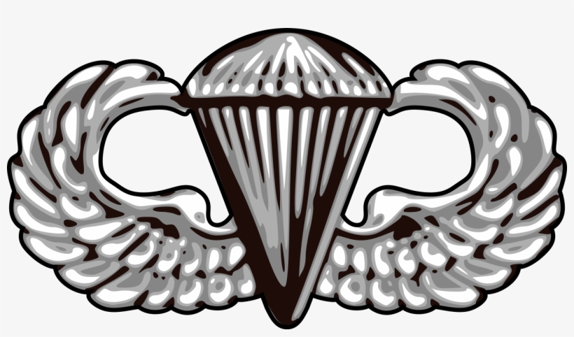 Us Army Airborne Basic Parachutist Badge-vector - Static Line Jumpmaster Wings, transparent png #2443481