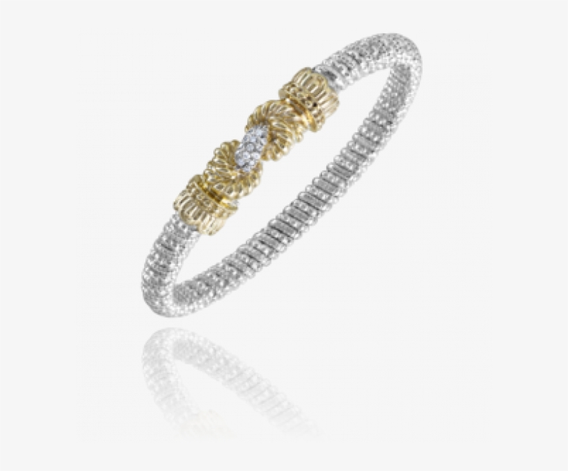Sterling Silver &14kt Gold Bracelet 22977d06 - Bangle, transparent png #2444131