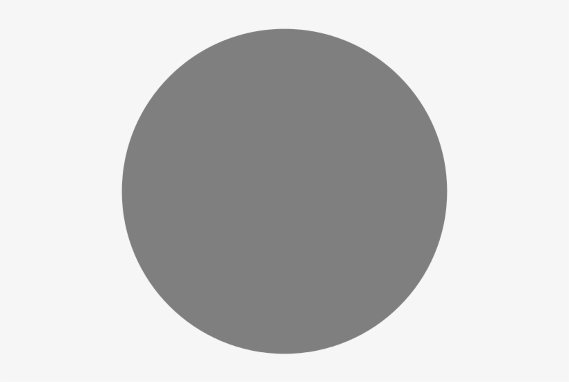 This Image Rendered As Png In Other Widths - Plain Grey Circle, transparent png #2444178