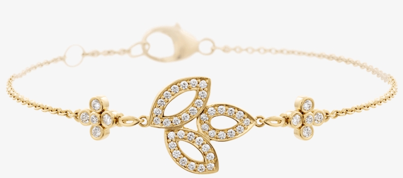 Lily Cluster By Harry Winston, Diamond Bracelet In - Harry Winston Gold Bracelet, transparent png #2444222