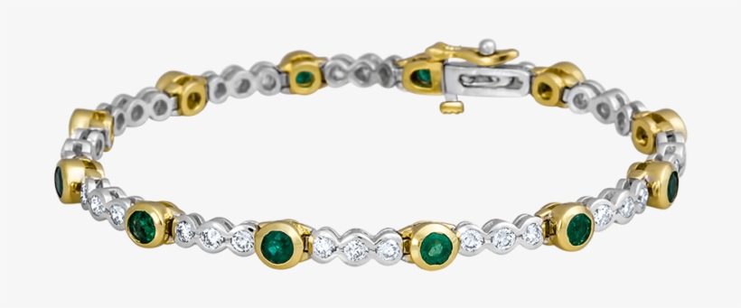 14k 2 Tons Gold Bracelet - Bracelet, transparent png #2444529