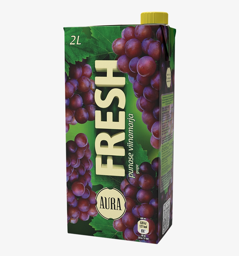 Aura Fresh Red Grape Juice Drink - Aura, transparent png #2444547