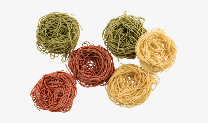 Tri-color Angel Hair Pasta Nests Shapes - Capellini, transparent png #2445139