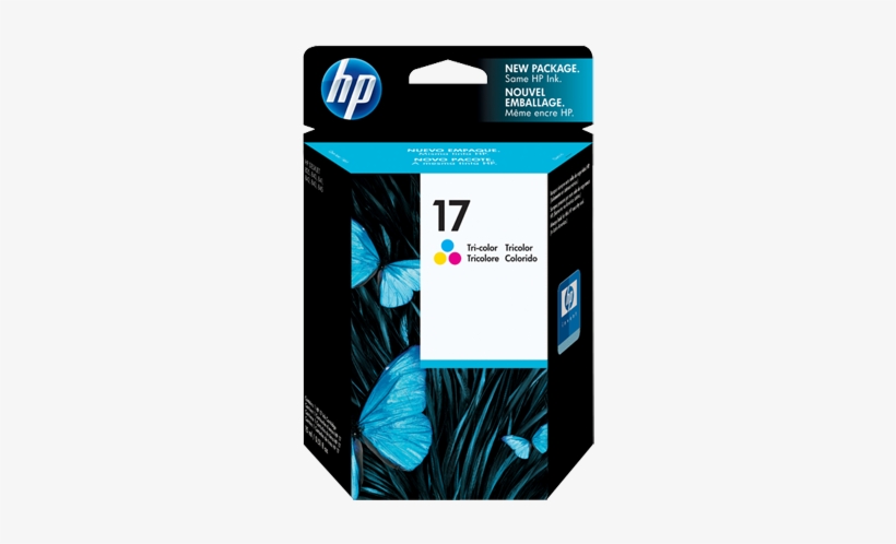 Hp 17 Tricolor Ink C6625a - Ink Cartridge Hp 10, transparent png #2445162
