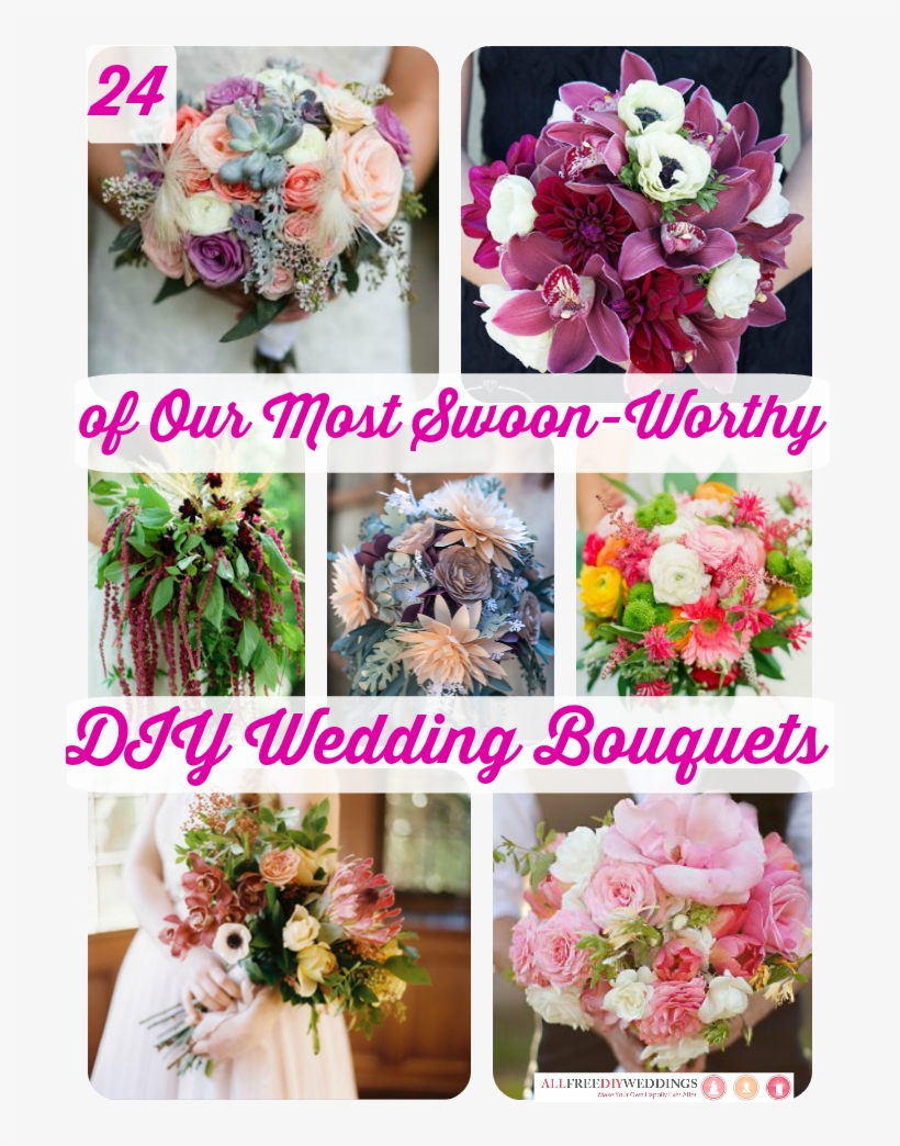 24 Of Our Most Swoon-worthy Diy Wedding Bouquets - Wedding, transparent png #2445403