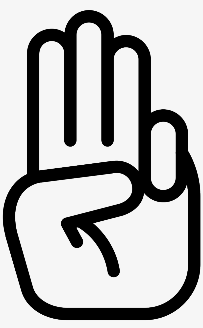 It's A Logo Of The Scout Sign - Hand Peace Sign Png, transparent png #2445914