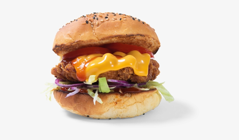 Kansas Bbq Chicken Burger - Food, transparent png #2446156