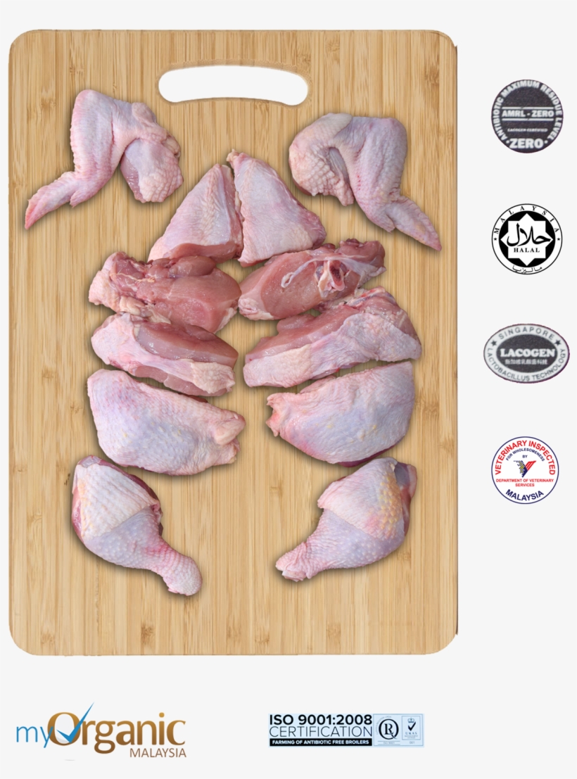 Keesong Lacto Whole Chicken (organic & Halal) - Wilko Chopping Board Bamboo Large, transparent png #2446272