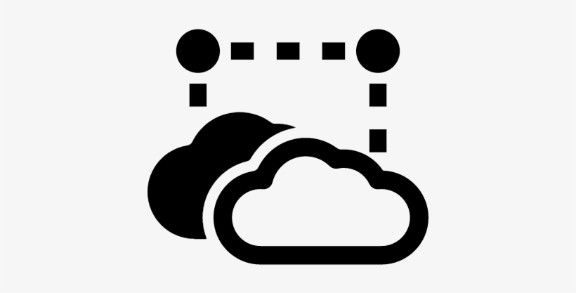 Connected Clouds Vector - Cloud Computing - Free Transparent PNG
